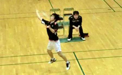 全国大会シングルスに出場する中村さん